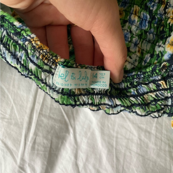 Cute Green Ribbed Cropped Top with Doll Sleeves - Picture 3 of 3